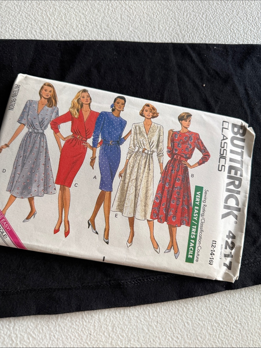 Butterick Vintage Pattern 
#4217